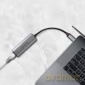 ADE-25RC Karta sieciowa 2.5 Gigabit Ethernet, Realtek 8156, USB-C 3.2 Gen 1, automatyczna instalacja, szara