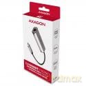 ADE-25RC Karta sieciowa 2.5 Gigabit Ethernet, Realtek 8156, USB-C 3.2 Gen 1, automatyczna instalacja, szara