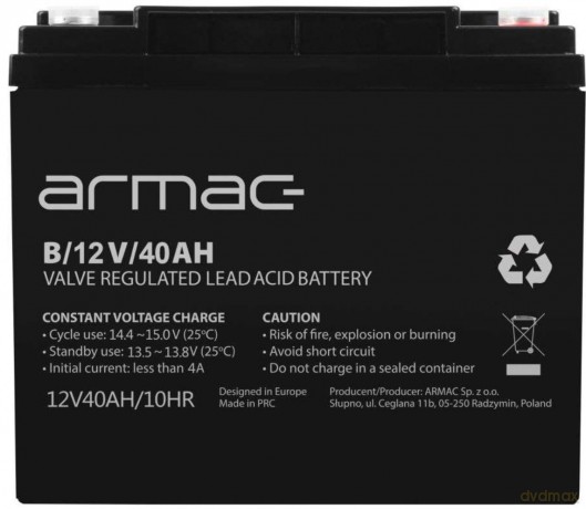 Akumulator 12v agm 12v 40ah uniwersalny B/12V/40AH