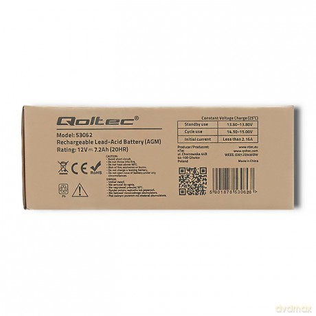 Akumulator AGM 12V | 7.2Ah | max. 108A