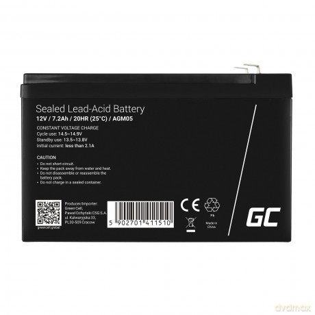 Akumulator AGM 12V 7.2Ah