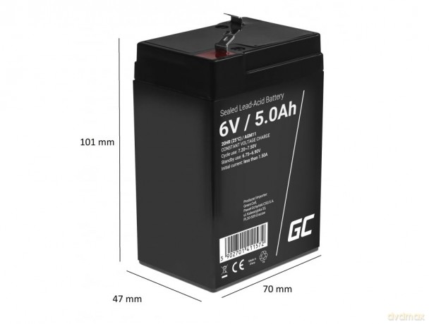 Akumulator AGM 6V 5Ah