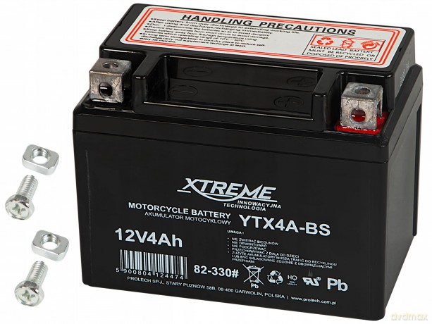 Akumulator AGM motocyklowy 12V 4Ah XTREME