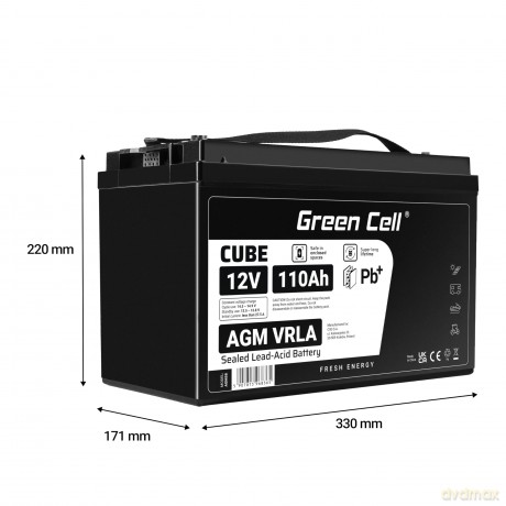 Akumulator AGM VRLA 12V 110A