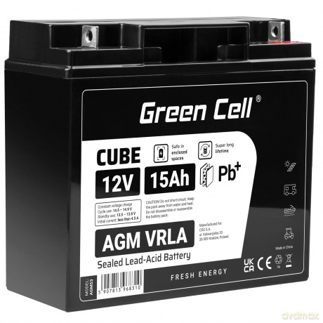 Akumulator AGM VRLA 12V 15Ah