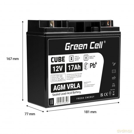 Akumulator AGM VRLA 12V 17Ah