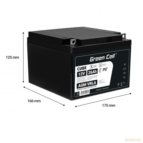Akumulator AGM VRLA 12V 26Ah