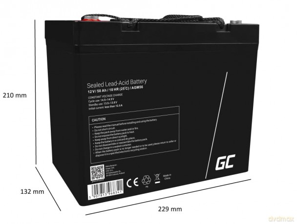 Akumulator AGM VRLA 12V 50Ah