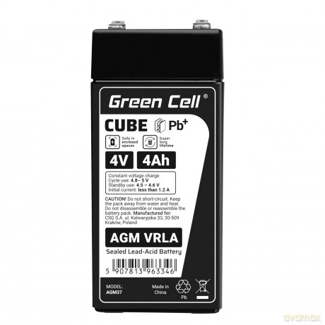 Akumulator AGM VRLA 4V 4Ah b