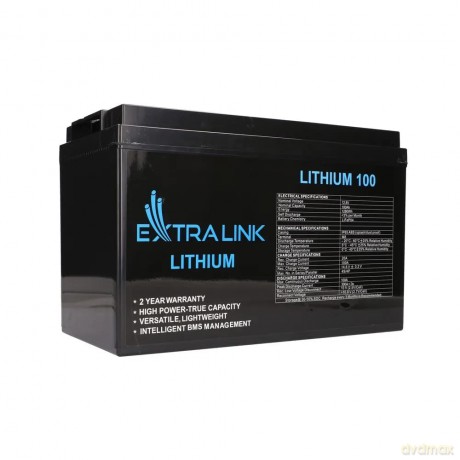 Akumulator LiFePO4 100AH 12.8V BMS EX.30455