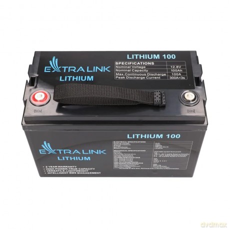 Akumulator LiFePO4 100AH 12.8V BMS EX.30455