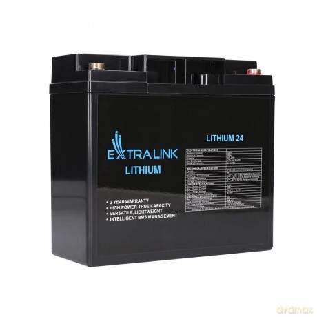 Akumulator LiFePO4 24AH 12.8V BMS EX.30424