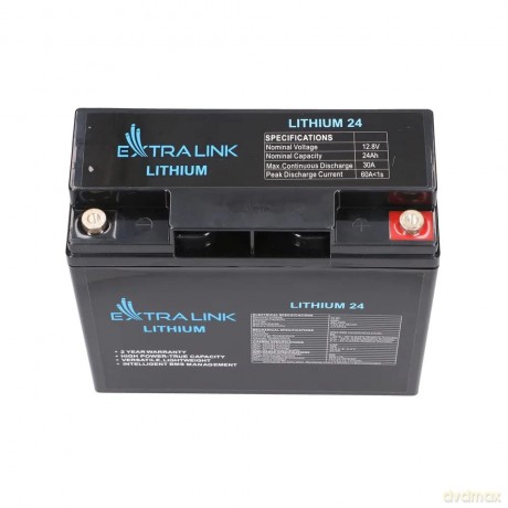 Akumulator LiFePO4 24AH 12.8V BMS EX.30424