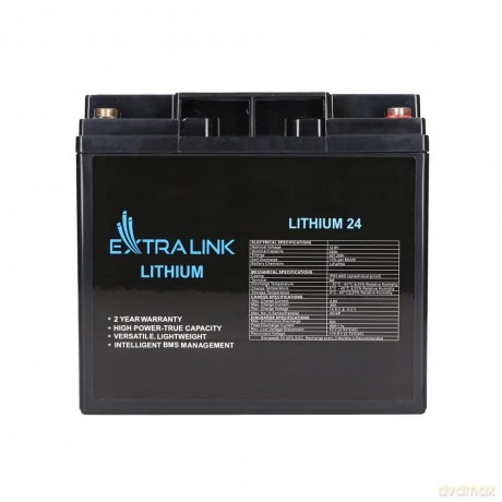 Akumulator LiFePO4 24AH 12.8V BMS EX.30424