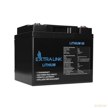 Akumulator LiFePO4 60AH 12.8V BMS EX.30448