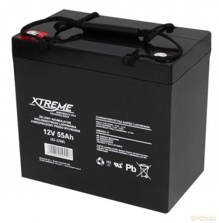 Akumulator żelowy 12V 55Ah XTREME