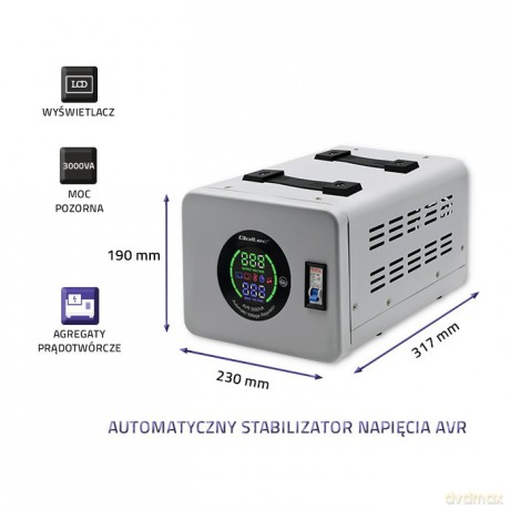 Automatyczny stabilizator napięcia AVR 3000VA