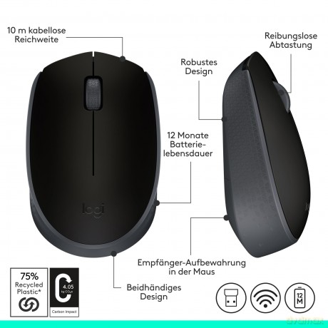 B170 Wireless Mouse Black 910-004798