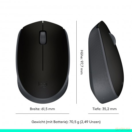 B170 Wireless Mouse Black 910-004798