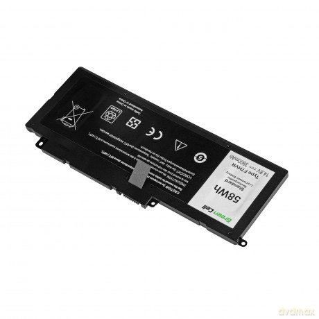 Bateria do Dell 15 7537 F7HVR 14,4V 3,8Ah