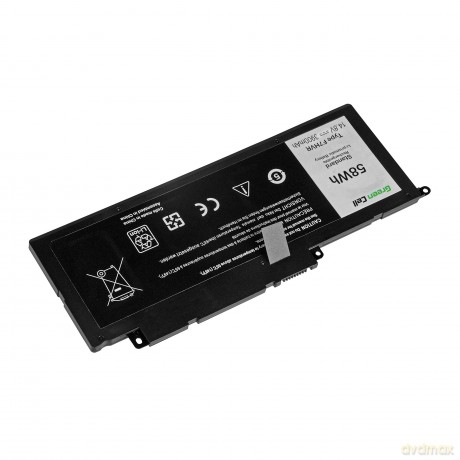 Bateria do Dell 15 7537 F7HVR 14,4V 3,8Ah