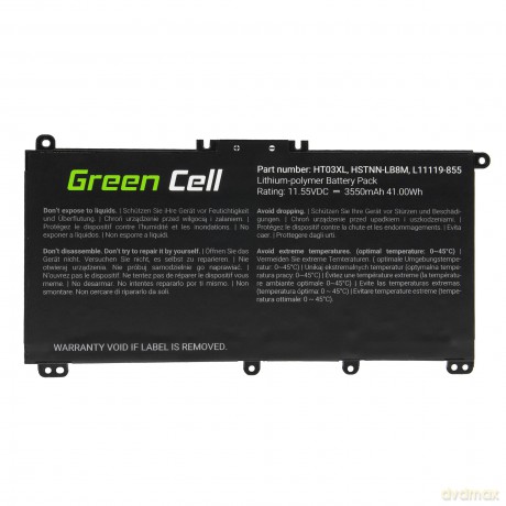 Bateria do HP 250 G7 HT03XL 11,55V 3,5Ah