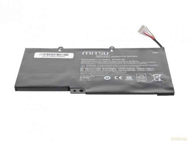 Bateria do HP Pavilion X360 13-A, 13-B, 15-U 3800 mAh (43 Wh) 11.4 Volt