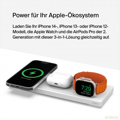 Bezprzewodowa ładowarka MagSafe 3w1 biała