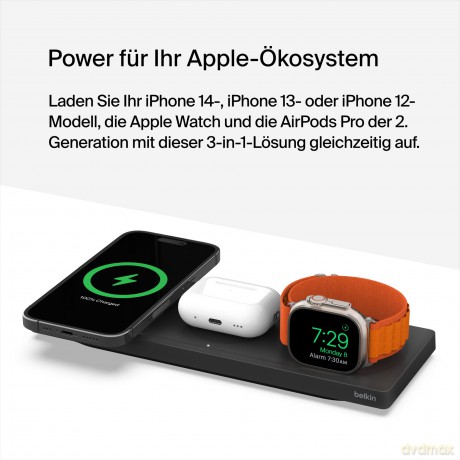Bezprzewodowa ładowarka MagSafe 3w1 czarna