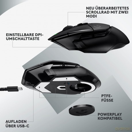 Bezprzewodowa mysz do gier G502 X Lightspeed Czarna 910-006180