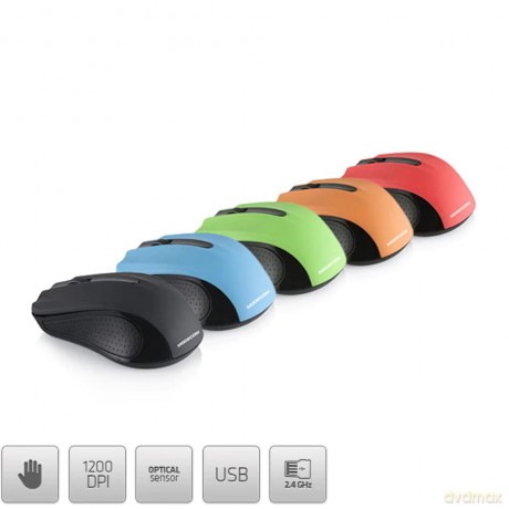 BEZPRZEWODOWA MYSZ OPTYCZNA WM9 BLACK-GREEN