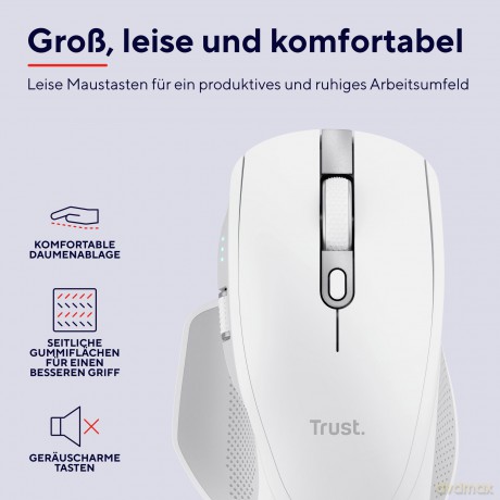 Bezprzewodowa mysz OZAA+ Multi-Connect Biała