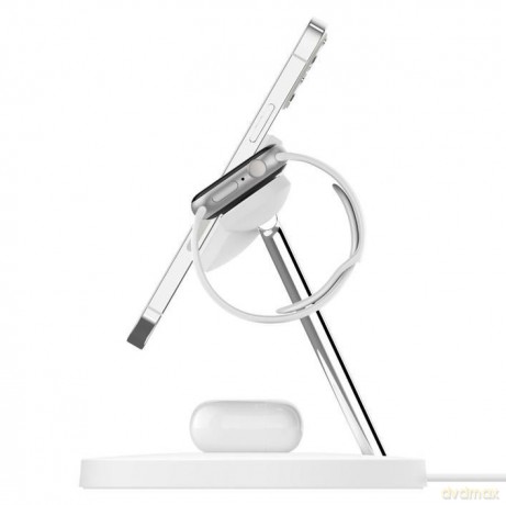 Bezprzewodowa podstawka ładująca BOOST CHARGE PRO 3w1 MagSafe biała