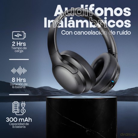 Bezprzewodowe słuchawki nauszne Bluetooth V5.3 ANC (Białe)