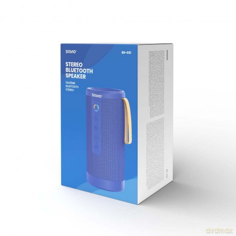 Bezprzewodowy Głośnik Bluetooth, niebieski, BS-031