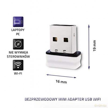 Bezprzewodowy Mini Adapter USB Wi-Fi 150Mbps