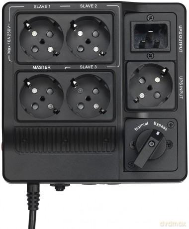 BYPASS SWITCH DESKTOP DLA UPS DO 3000VA,5X IEC C13, 1X IEC C19