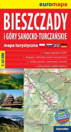 Bieszczady, Góry Sanocko-Tulczańskie 1:65 000 [KSIĄŻKA]