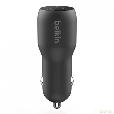 Dwuportowa ładowarka samochodowa BoostCharge z PPS 37W USB-C PD Dual PPS USB-C 25W USB-A 12W