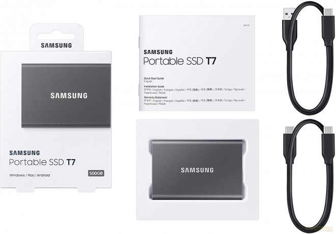 Dysk Portable T7 2TB USB3.2 GEN.2 szary