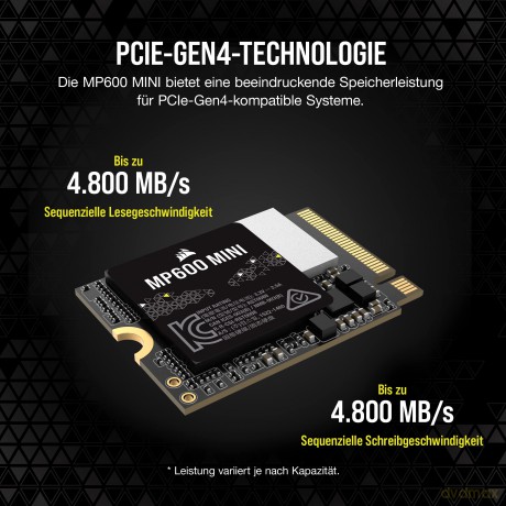 Dysk SSD 1TB MP600 MINI 4800/4800 MB/s PCIe Gen 4.0 x4 M.2 2230