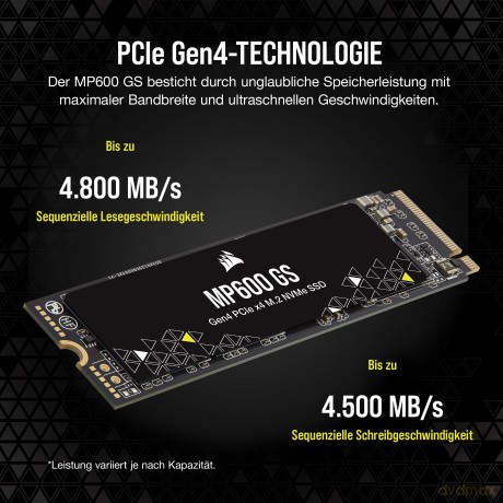 Dysk SSD 2TB MP600 GS 4800/4500 MB/s M.2 Gen4 PCIe x4 NVMe 1.4