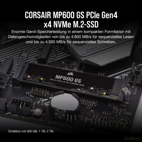 Dysk SSD 2TB MP600 GS 4800/4500 MB/s M.2 Gen4 PCIe x4 NVMe 1.4
