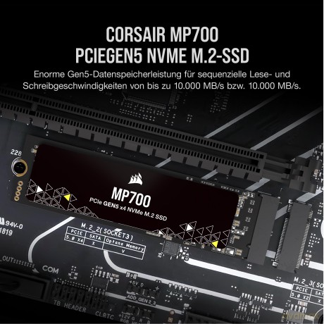 Dysk SSD 2TB MP700 10000/10000 MB/s M.2 NVMe 2.0 PCIe Gen5 x4