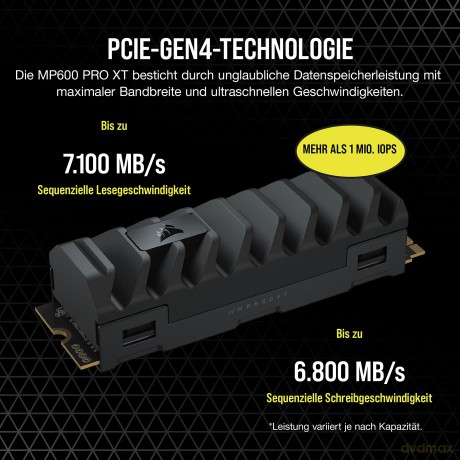 Dysk SSD 8TB MP600 PRO XT 7000/6100MB/s M.2 Gen4 PCIe x4 NVMe 1.4
