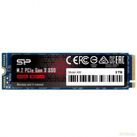 Dysk SSD A80 2TB M.2 PCIe 3400/3000 MB/s NVMe