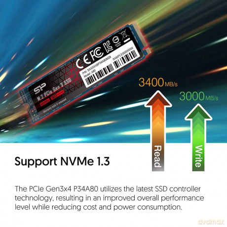 Dysk SSD A80 2TB M.2 PCIe 3400/3000 MB/s NVMe