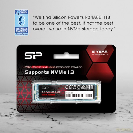 Dysk SSD A80 2TB M.2 PCIe 3400/3000 MB/s NVMe