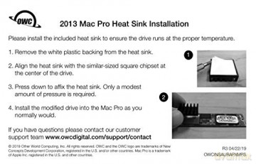 Dysk SSD Aura Pro X2 SSD 480GB 1549MB/s Mac Pro 2013 Heatsink