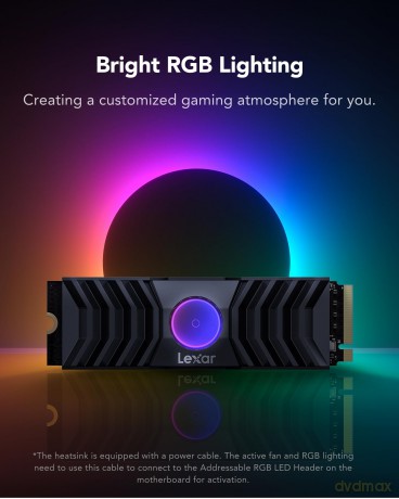 Dysk SSD NM1090 1TB Gen5 11500/9000 Radiator RGB